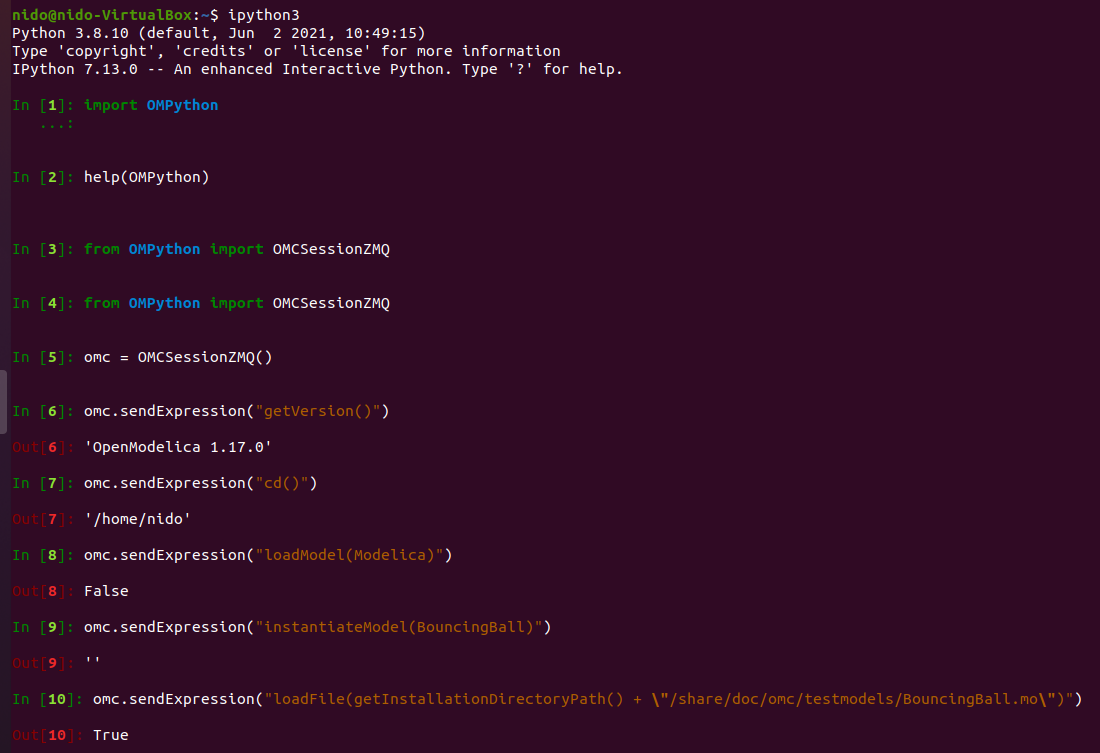 OpenModelica with python